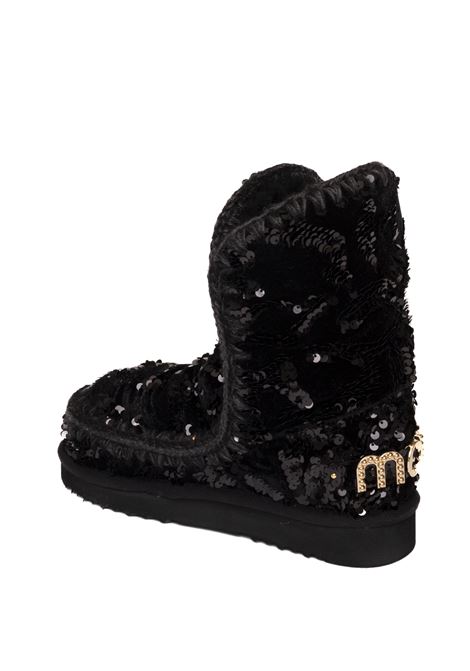 Stivaletto eskimo 24 glitter nero MOU | ESKIMO 24101031-BLK